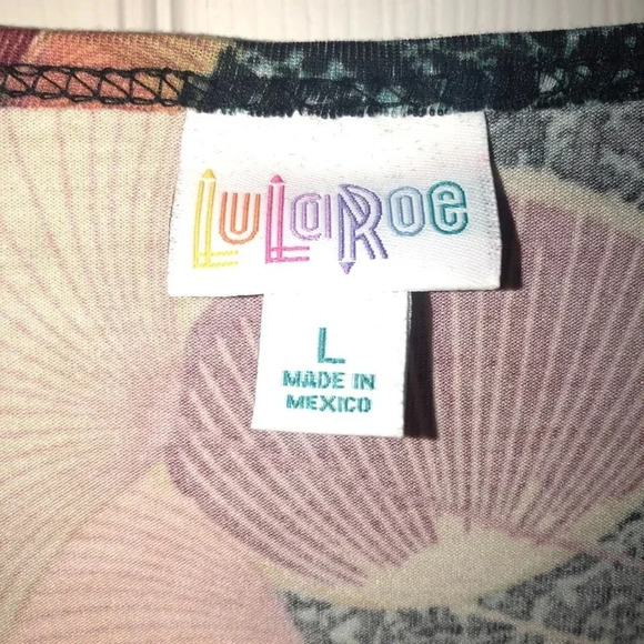 Lula roe top Irma multicolored size lg - Picture 3 of 5